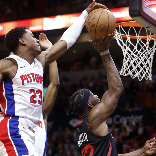 Who were the star players in the Heat vs Pistons showdown